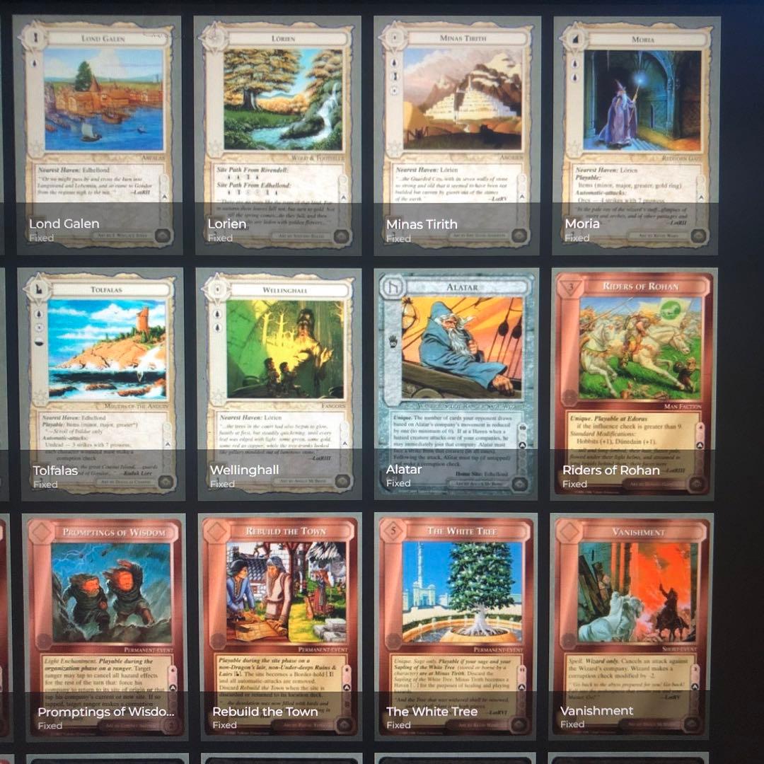 ミドルアース　カード　チャレンジデッキA ccg 指輪物語　希少