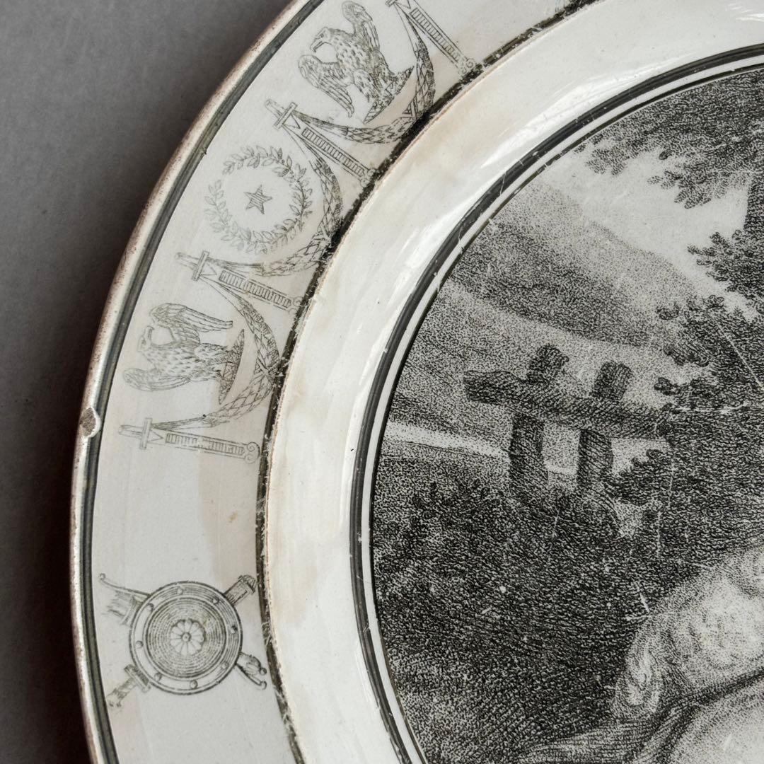 専用❣️フランスアンティーク クレイユ窯のグリザイユプレート