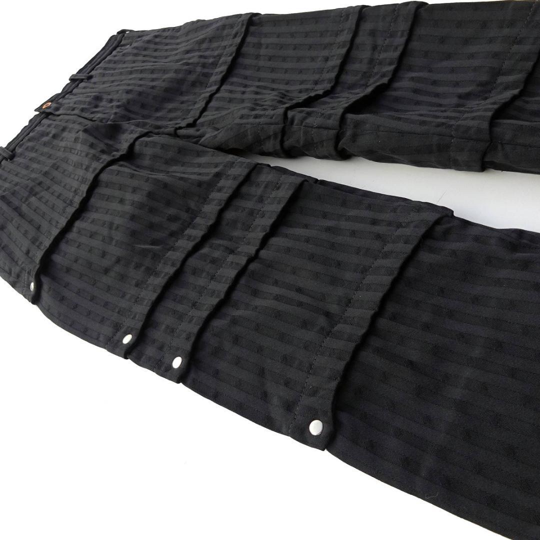 2016コムデギャルソンオムプリュスクロップドパンツ縮絨柄 ハトメスタッズXS