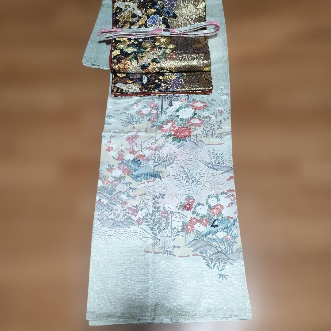 最終価格 訪問着フルセット 1つ紋 重ね衿付き