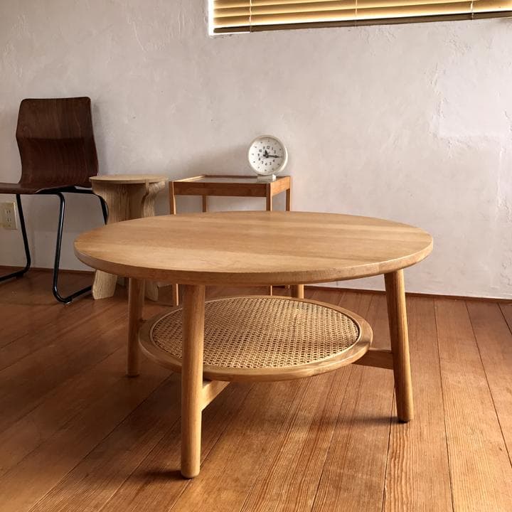 unico SOLK ローテーブル Φ760 机 円形 ウッド ウニコ