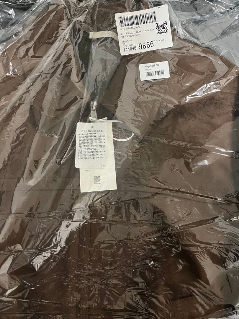 WYM LIDNM FAUX SUEDE ZIP BLOUSON Sサイズ