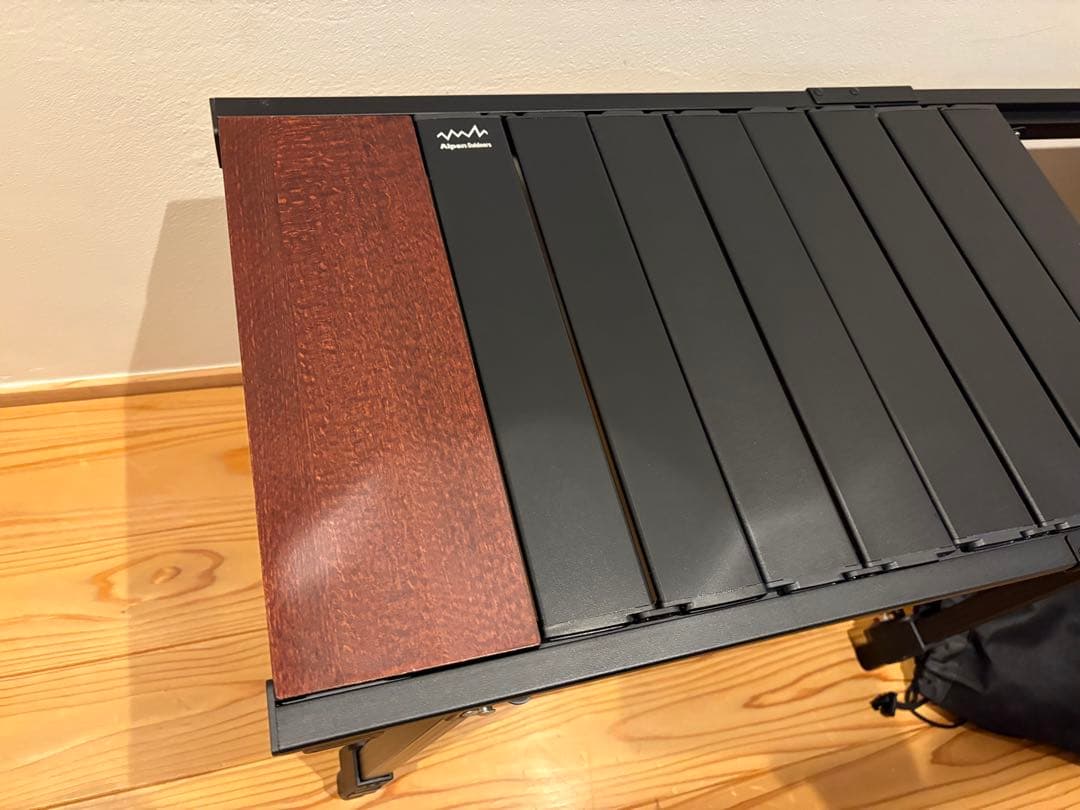 アルペン　IGTアルミテーブル88・延長パーツ・サイドボックス・ウッド天板２枚