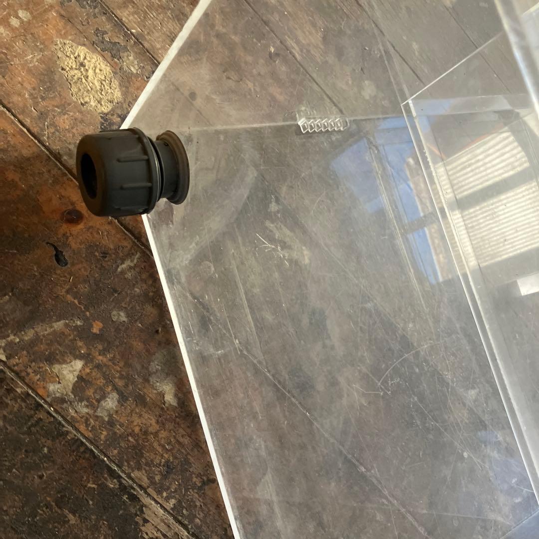 【ジャンク品】アクリル 2段式オーバーフロー水槽　傷あり