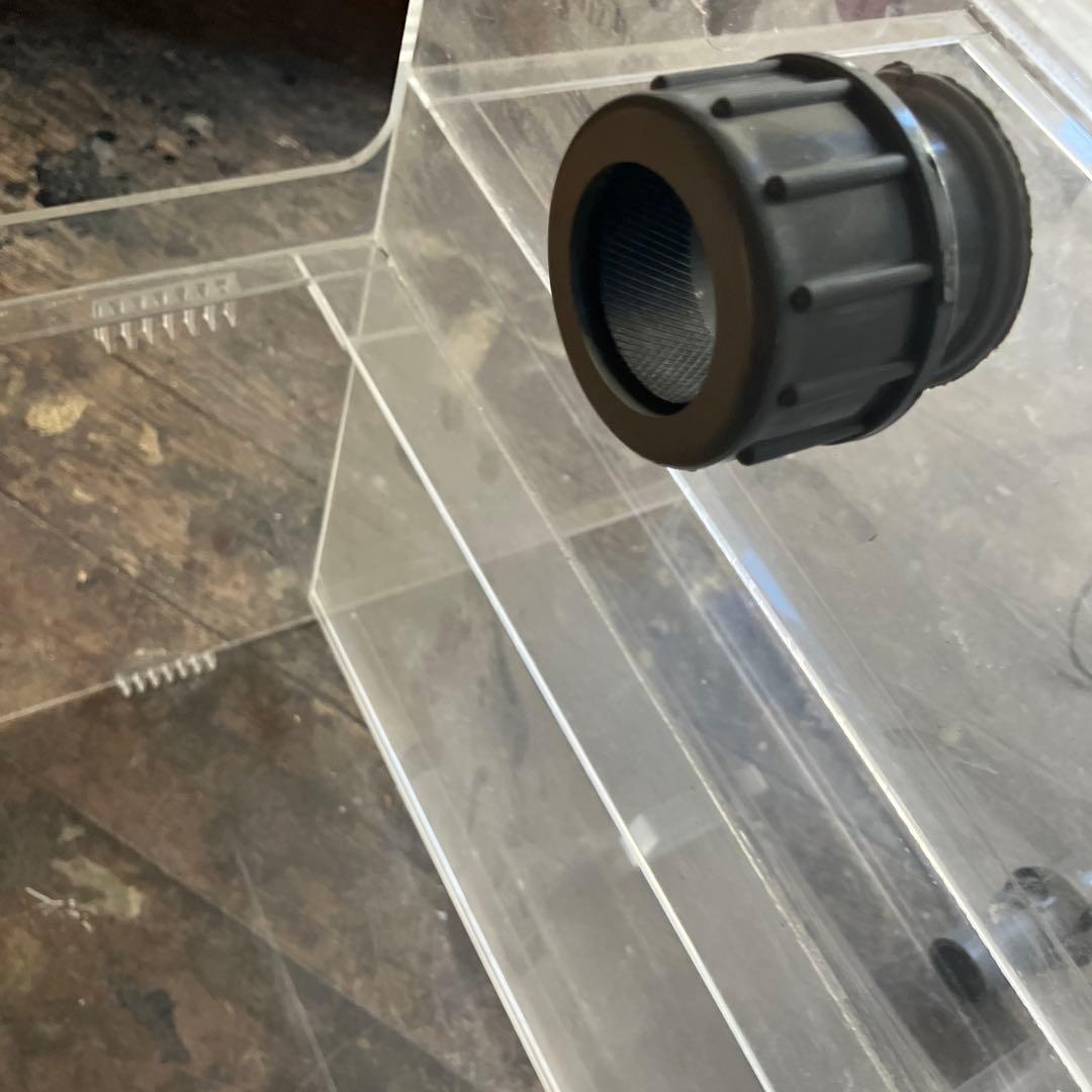 【ジャンク品】アクリル 2段式オーバーフロー水槽　傷あり