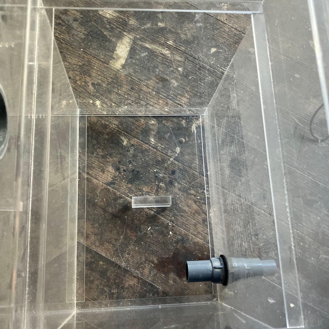 【ジャンク品】アクリル 2段式オーバーフロー水槽　傷あり