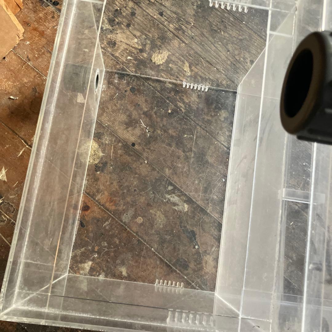 【ジャンク品】アクリル 2段式オーバーフロー水槽　傷あり