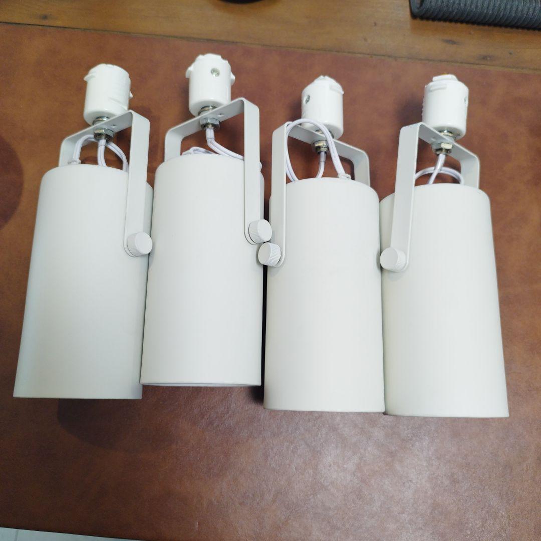 無印　システムライト本体＆LEDスポットライト4個（電球つき）