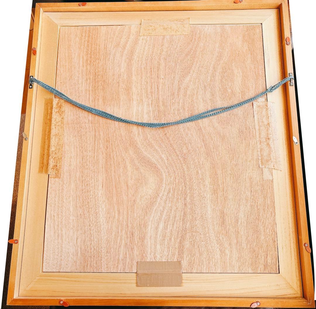 水晶画 貴石画 フラゴナール 『読書する娘』 美術工芸協会 人物画