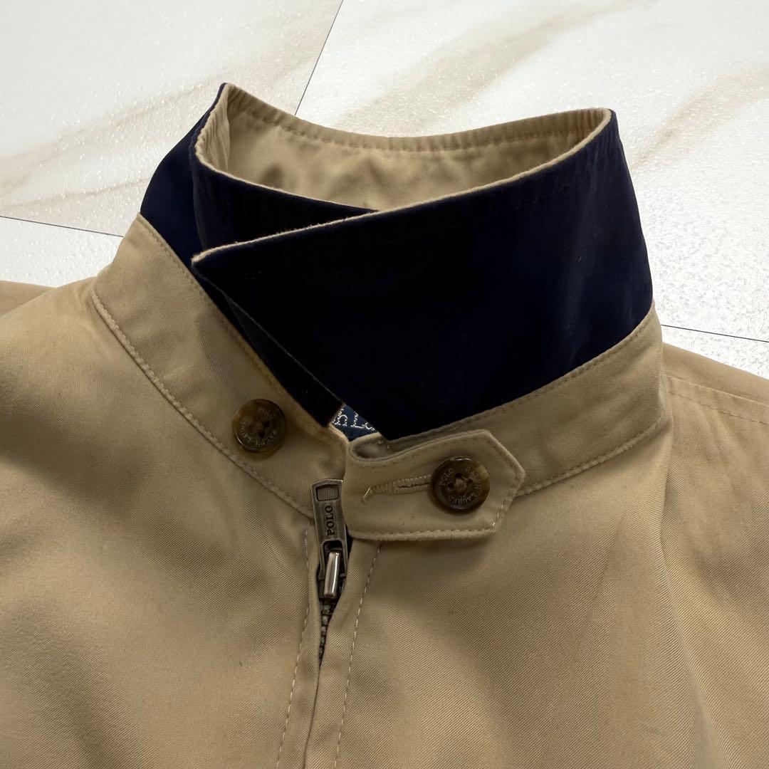 ポロ ラルフローレン スイングトップ 黒ポニー刺繍 ベージュ S