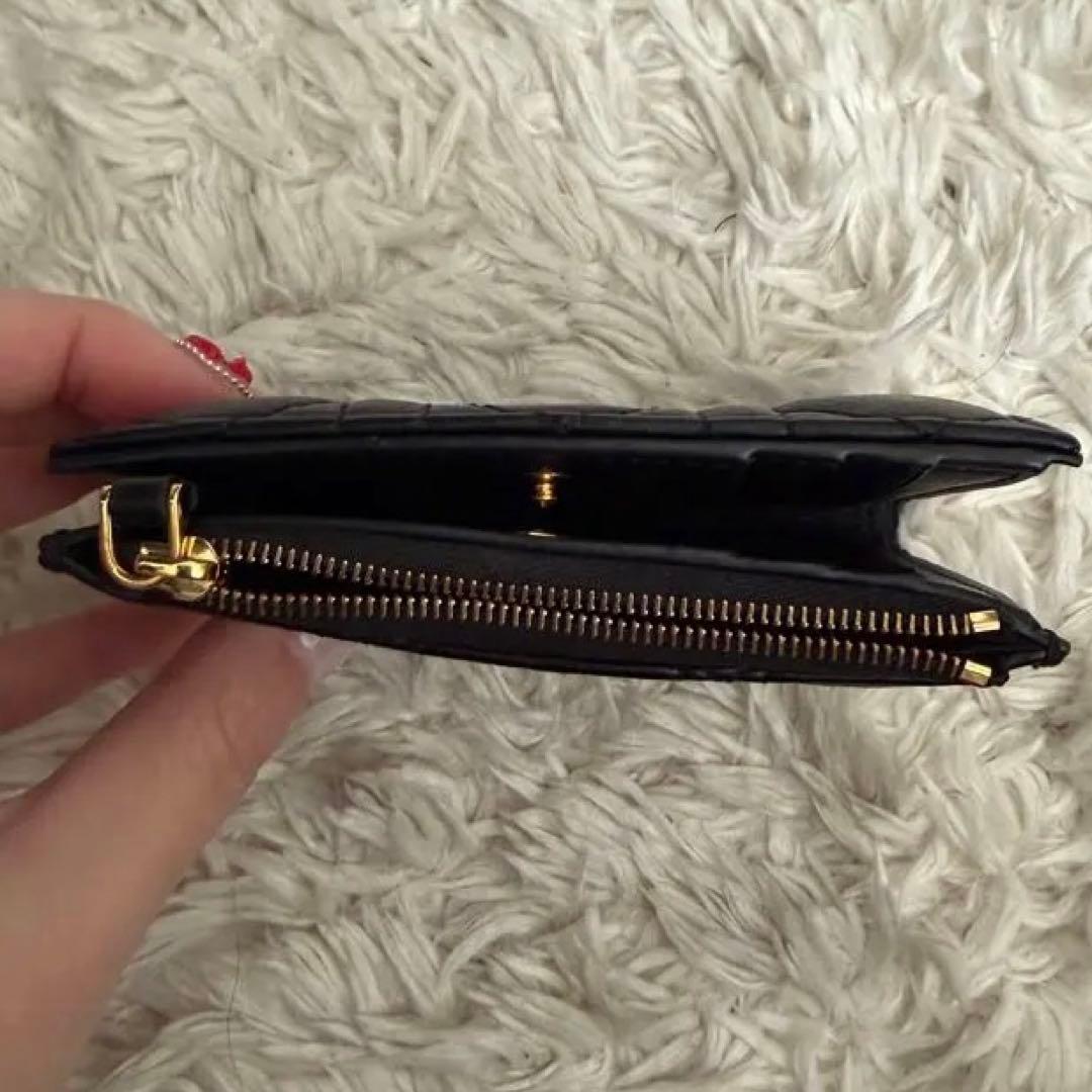 【期間限定】Christian Dior 黒 レザー 二つ折り財布 ディオール