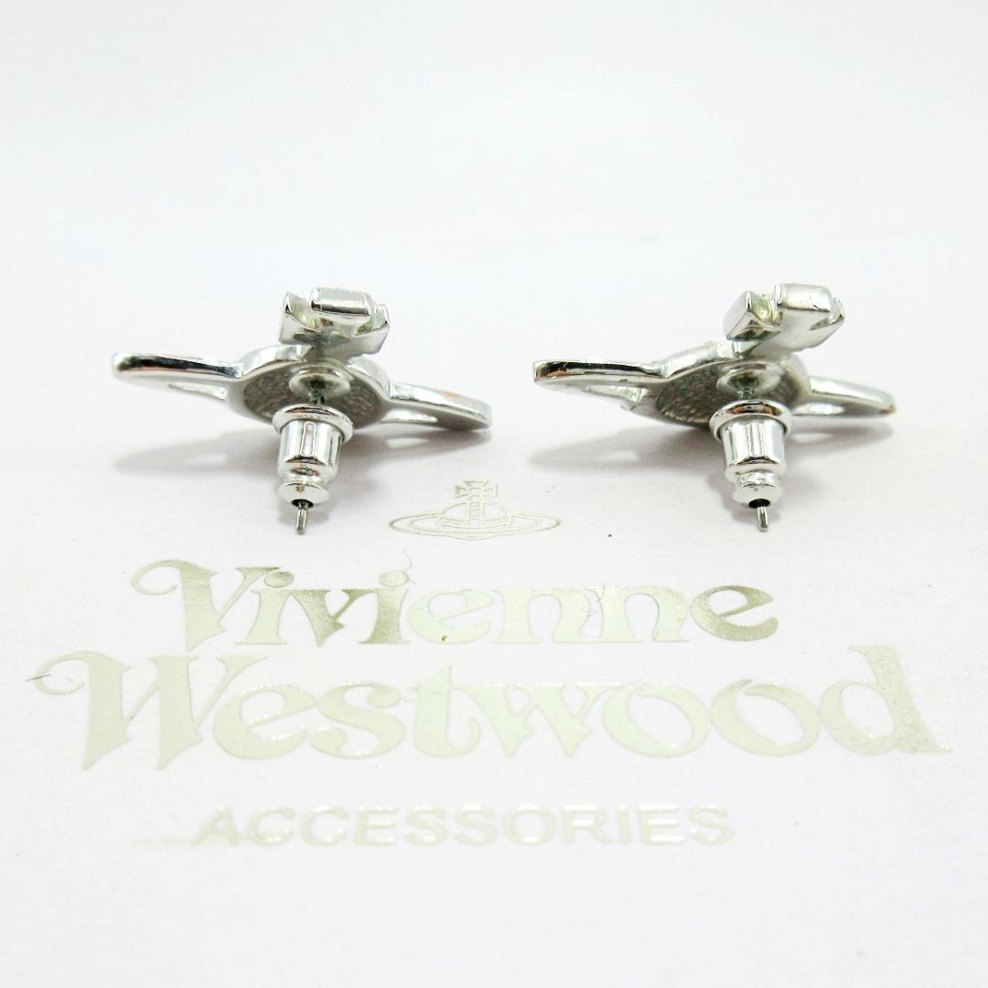 ✨極美品✨ヴィヴィアンウエストウッド ラインストーン オーブ ピアス