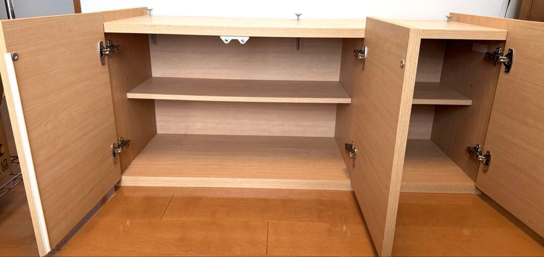 10月17日まで！　ニトリ　壁面収納キャビネット　120㎝幅 上置き収納