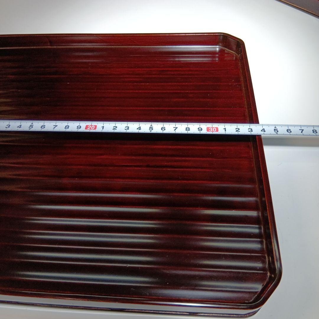 値下げ京都漆器　横長膳5枚　共箱