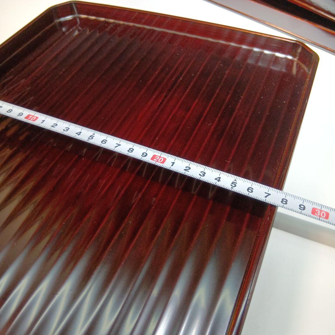 値下げ京都漆器　横長膳5枚　共箱
