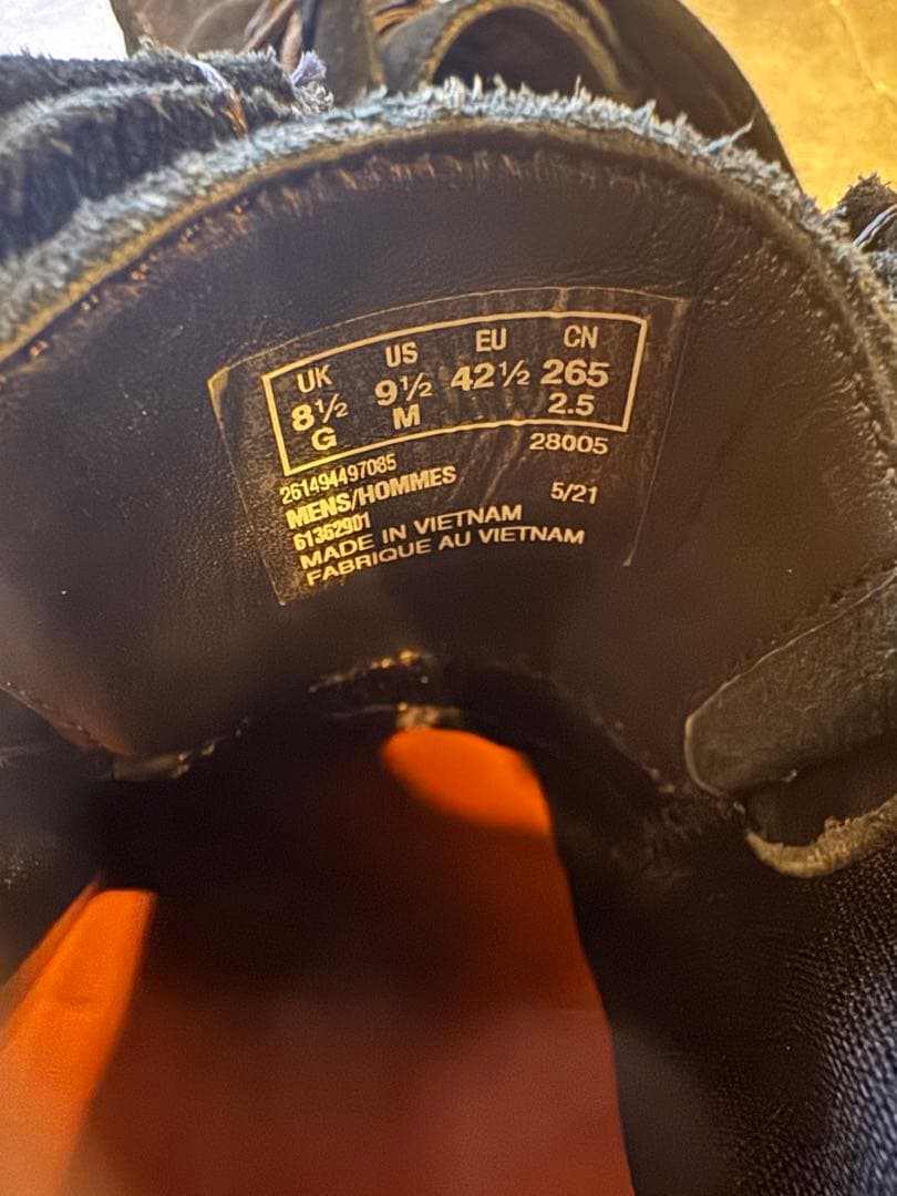 CLARKS 黒スエード ゴアテックス モカシンブーツ