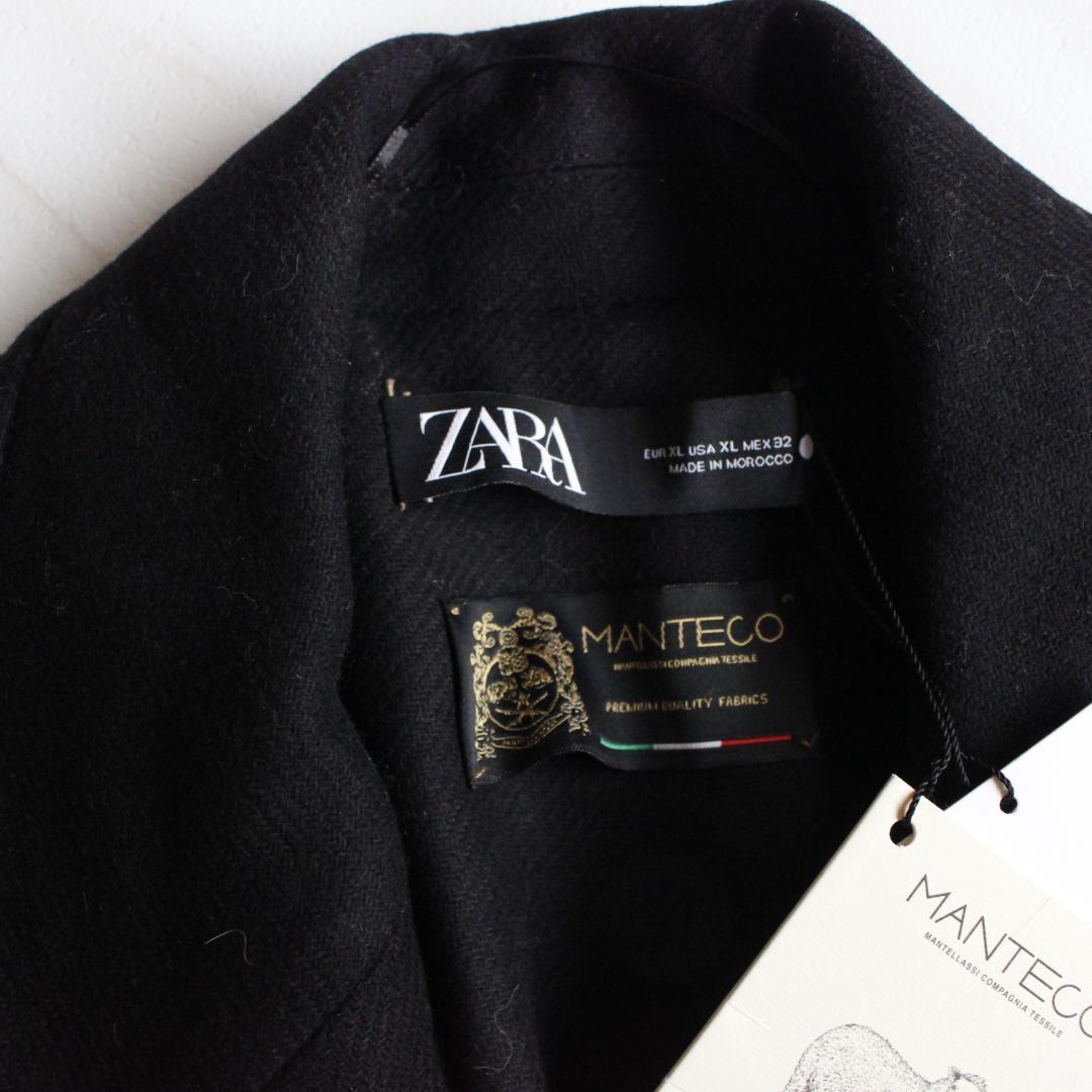 【新品タグ付き】ZARA MANTECO チェスターコート LLサイズ ブラック