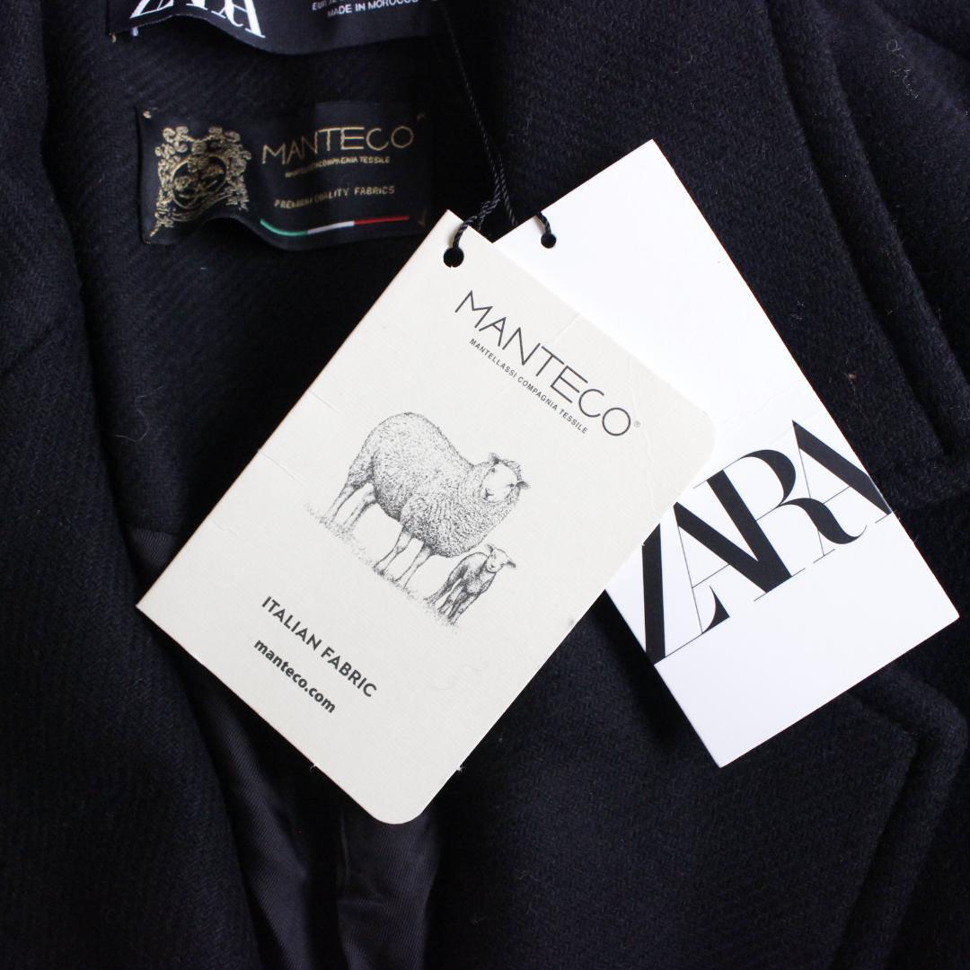 【新品タグ付き】ZARA MANTECO チェスターコート LLサイズ ブラック