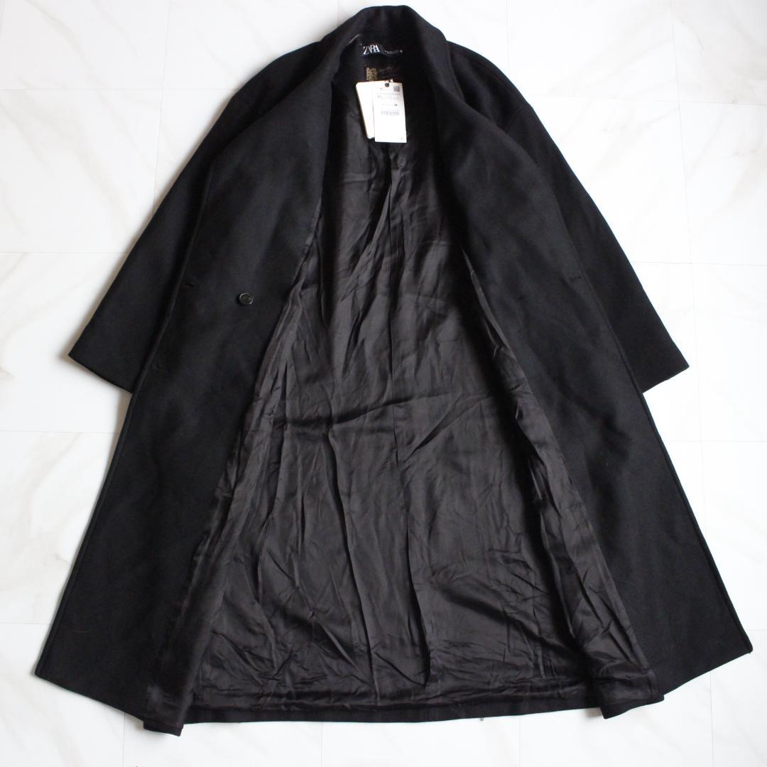 【新品タグ付き】ZARA MANTECO チェスターコート LLサイズ ブラック