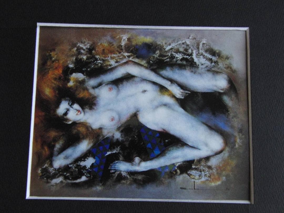 堺幹夫、【煌（きらめき）】、希少な額装用画集より、厳選、新品額装、マット額装付