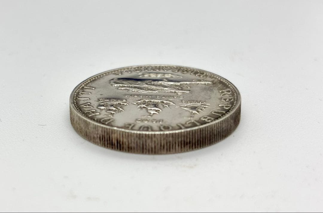 #ハイチ共和国　25.10.5グルード銀貨セット　専用ケース付き