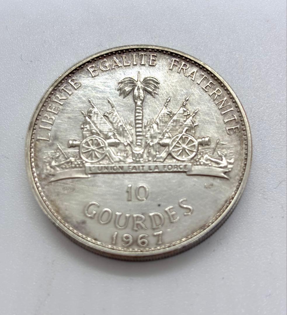 #ハイチ共和国　25.10.5グルード銀貨セット　専用ケース付き