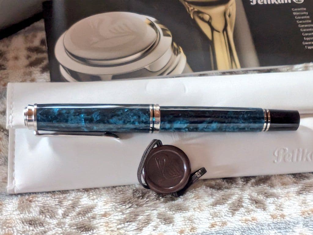 【超希少品】ペリカン　スーベレーン　M８０５　EF　オーシャンスワール