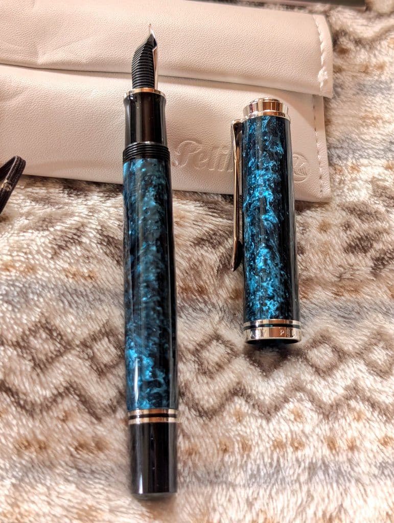 【超希少品】ペリカン　スーベレーン　M８０５　EF　オーシャンスワール