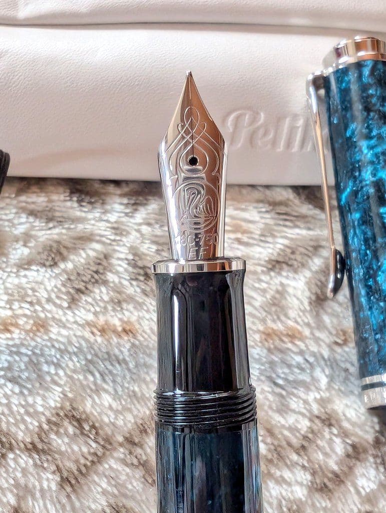 【超希少品】ペリカン　スーベレーン　M８０５　EF　オーシャンスワール