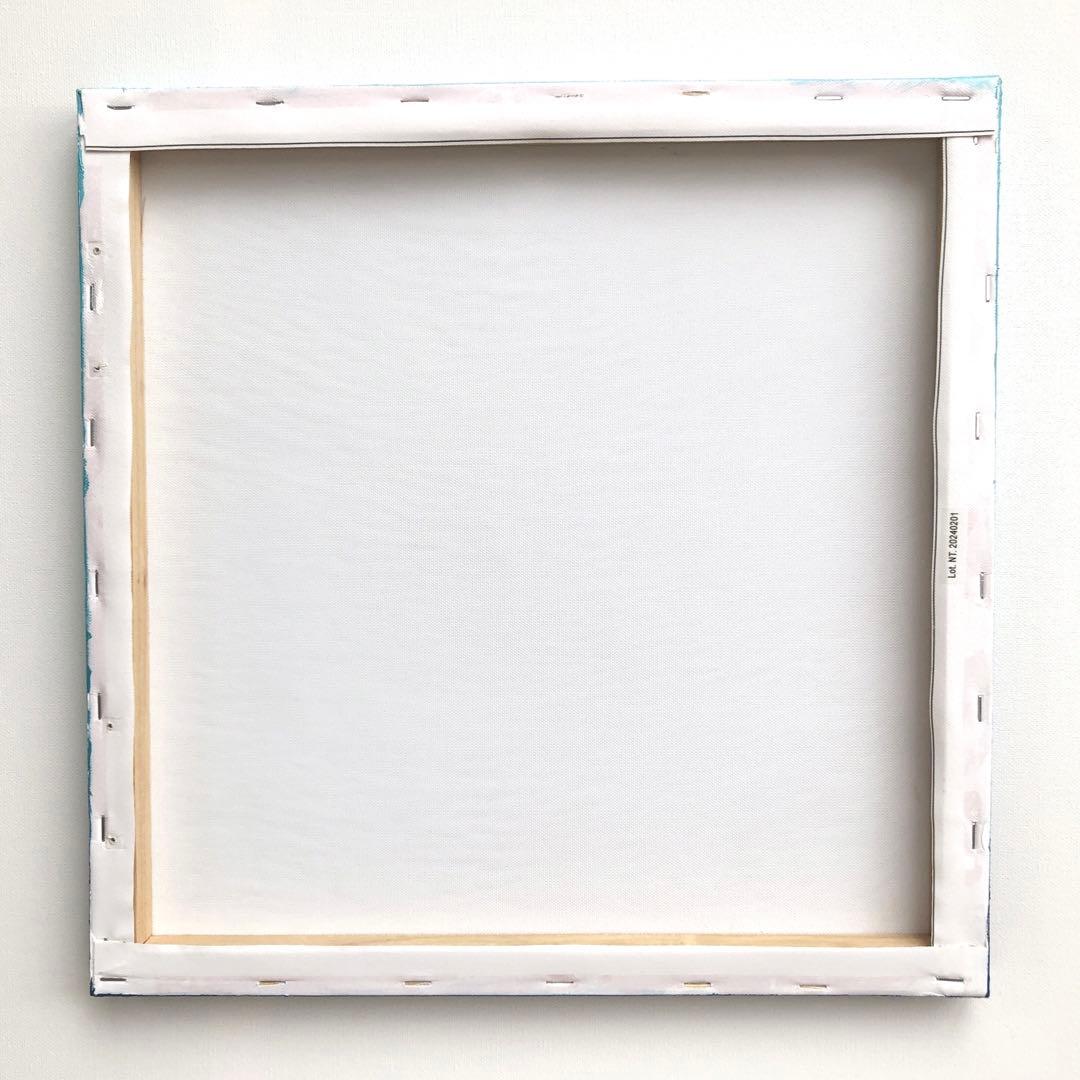 テクスチャーアート・海＊スクエアキャンバスアクリル画抽象画オーシャン青絵画原画