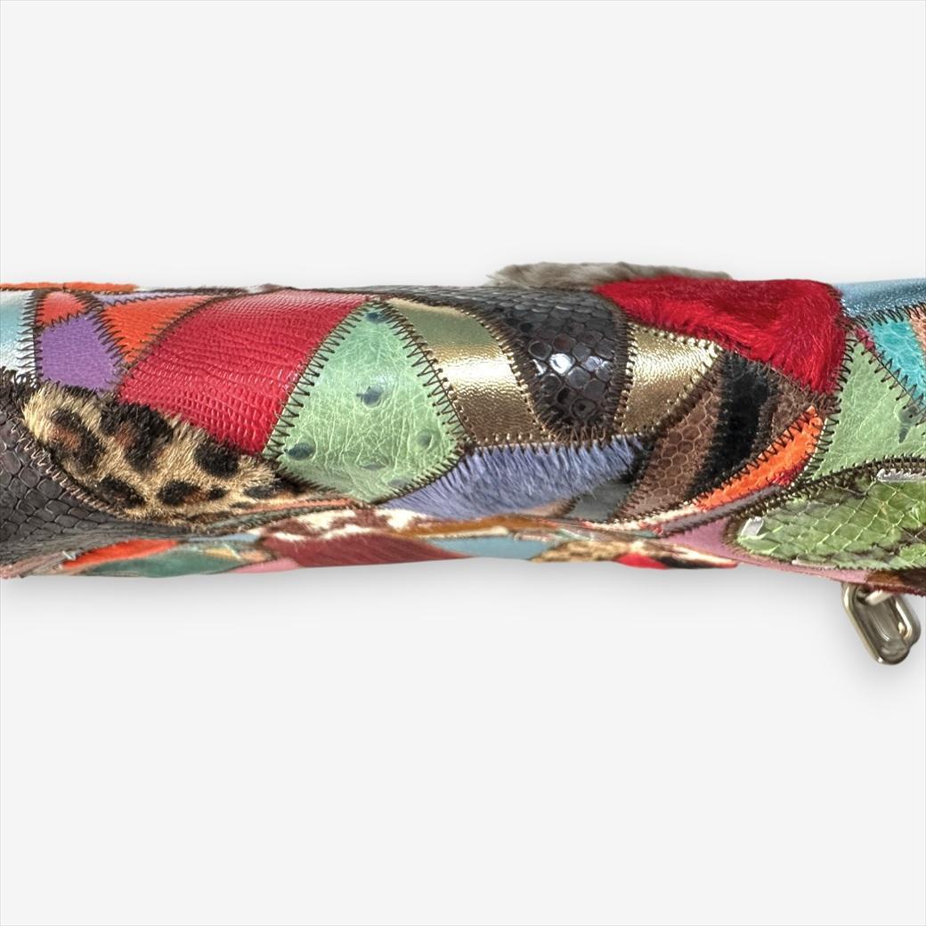 『TANGO』タイハイブランド レザーパッチワーク チェーンバッグ