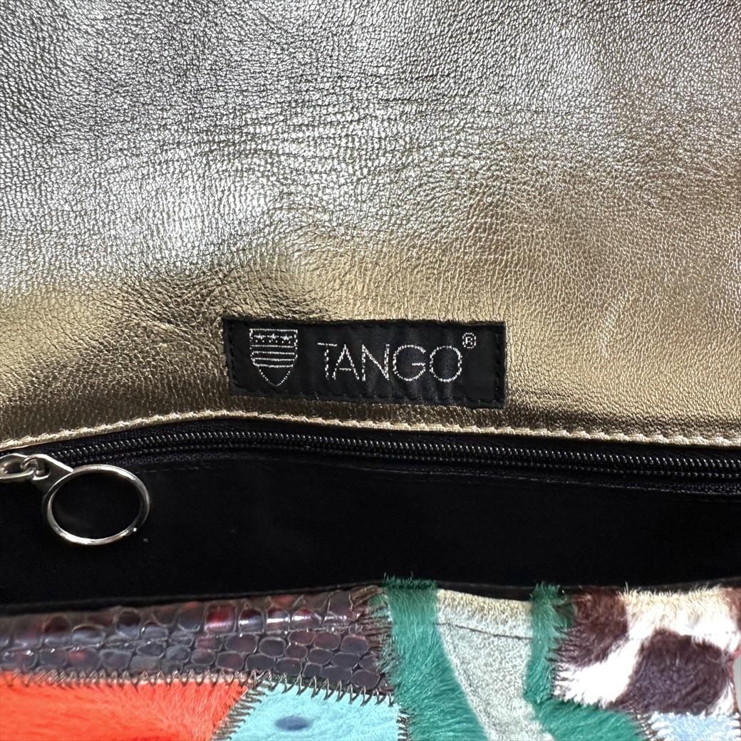 『TANGO』タイハイブランド レザーパッチワーク チェーンバッグ