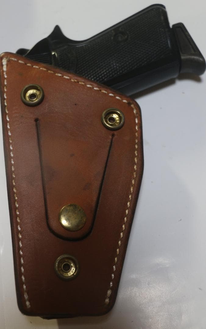 超貴重MGC ワルサーPPK用バーンズ・マーチンショルダーホルスター茶革　未使用