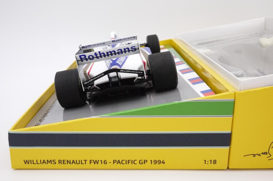 1/18 ウィリアムズ FW16 パシフィックGP ロスマンズ A.セナ