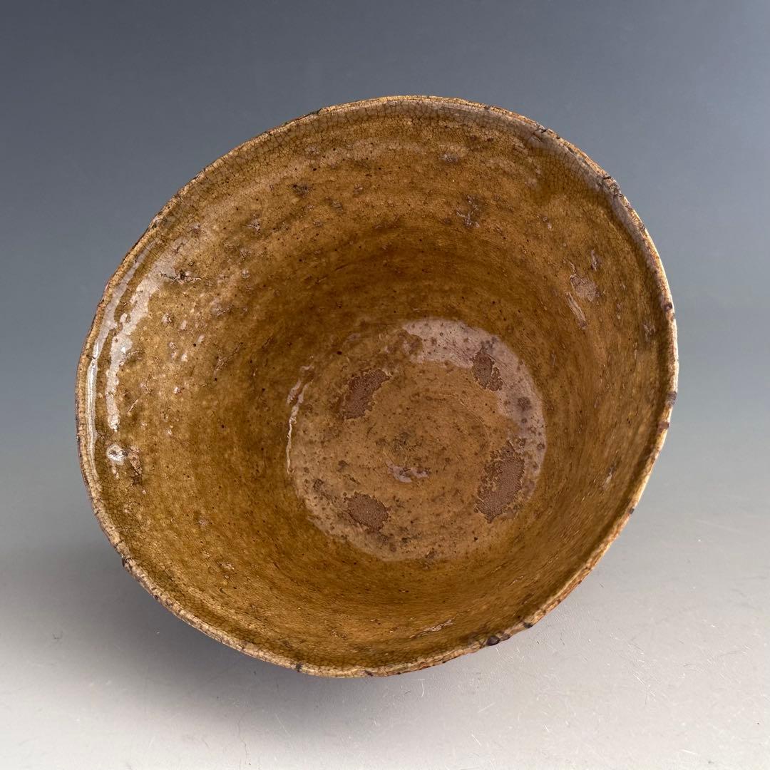 茶道具　古楽山　伊羅保　茶碗　初代　長岡住右衛門　出雲焼　空権極箱　淡々斎書付