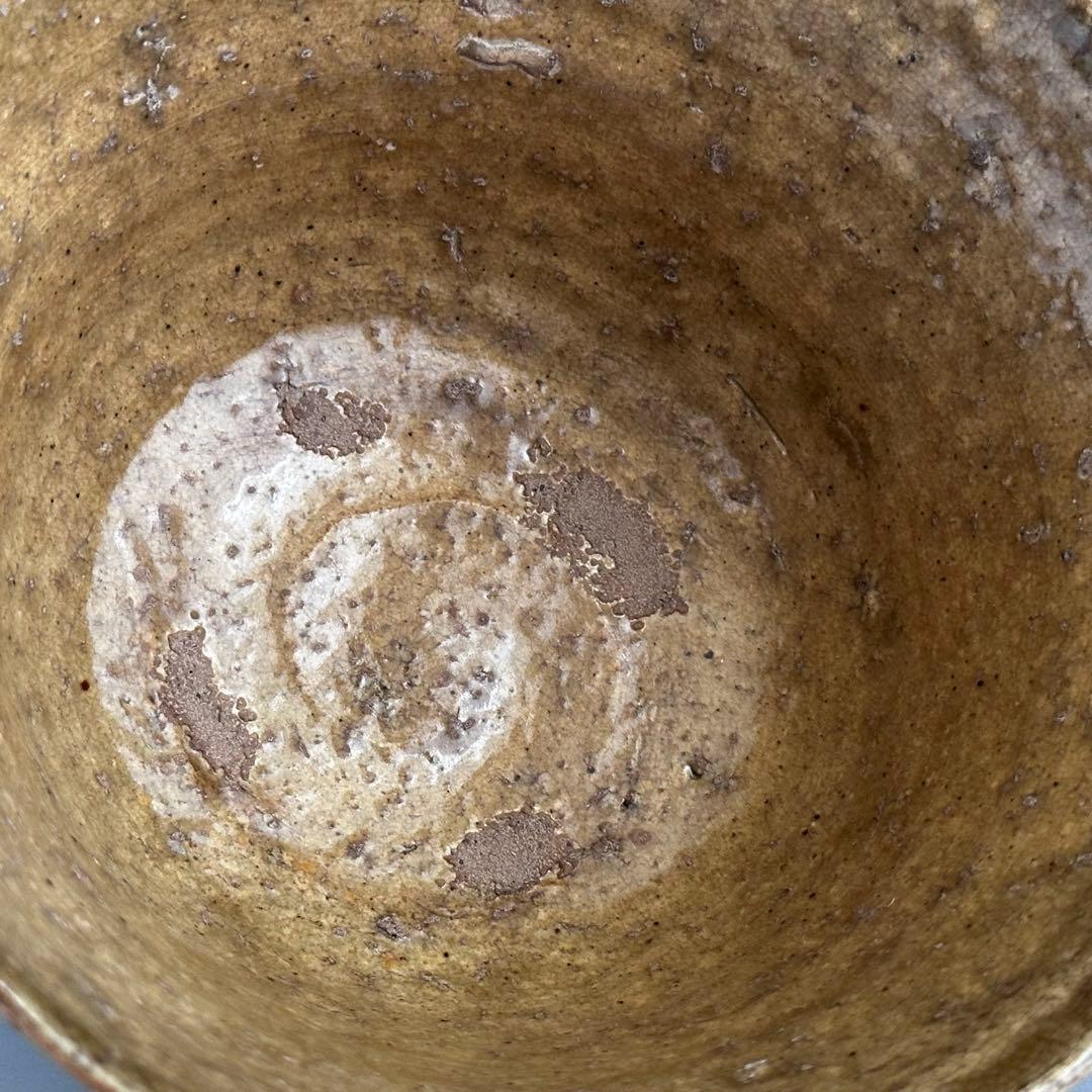 茶道具　古楽山　伊羅保　茶碗　初代　長岡住右衛門　出雲焼　空権極箱　淡々斎書付