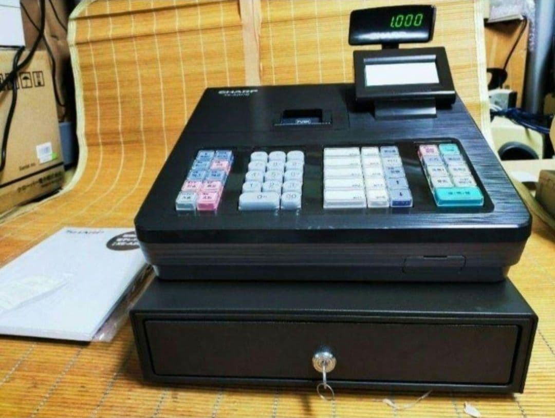 シャープレジスター　XE-A207　PC連携売上管理設定無料　001470