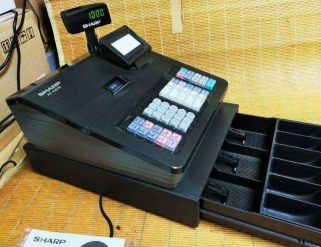 シャープレジスター　XE-A207　PC連携売上管理設定無料　001470