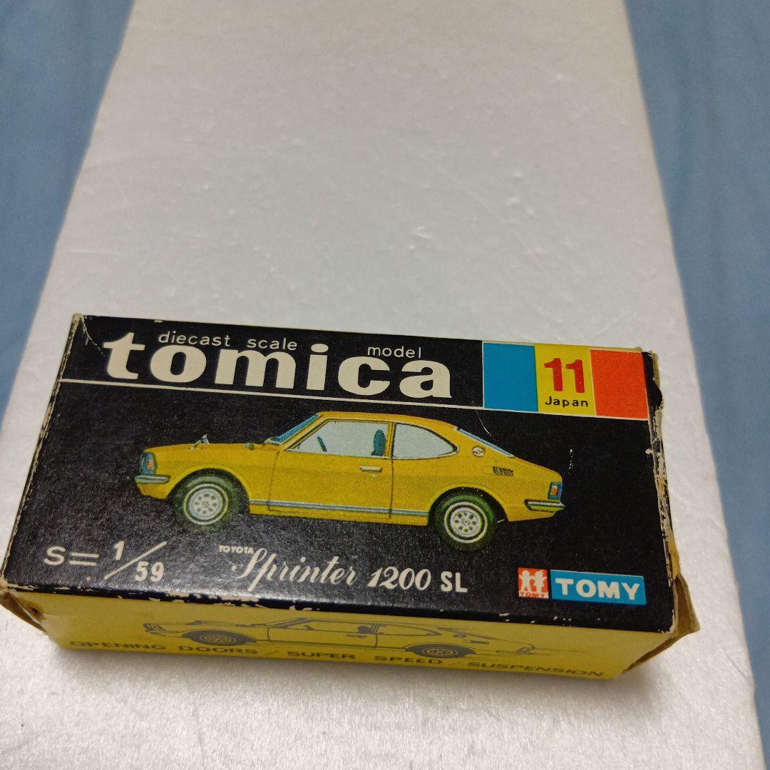 香港トミカ　トヨタ　スプリンター1200 SL　イエロー　香港製　元箱あります。
