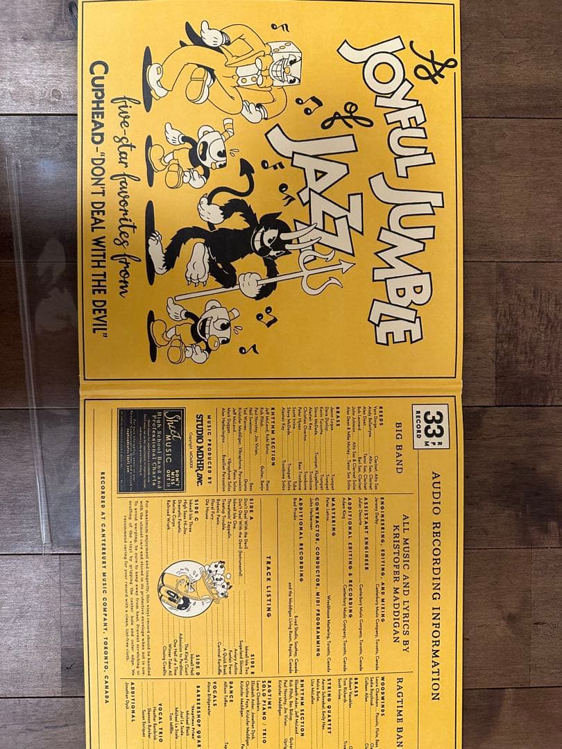 cuphead カップヘッド　ゲーム　サウンドトラック　レコード