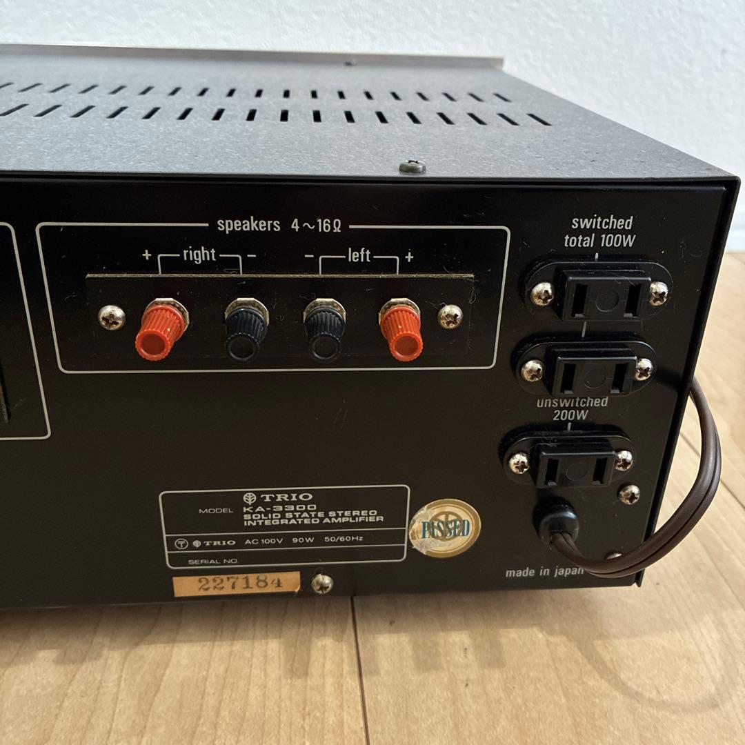 動作良好！！trio 　プリメインアンプ　KA-3300 名機です