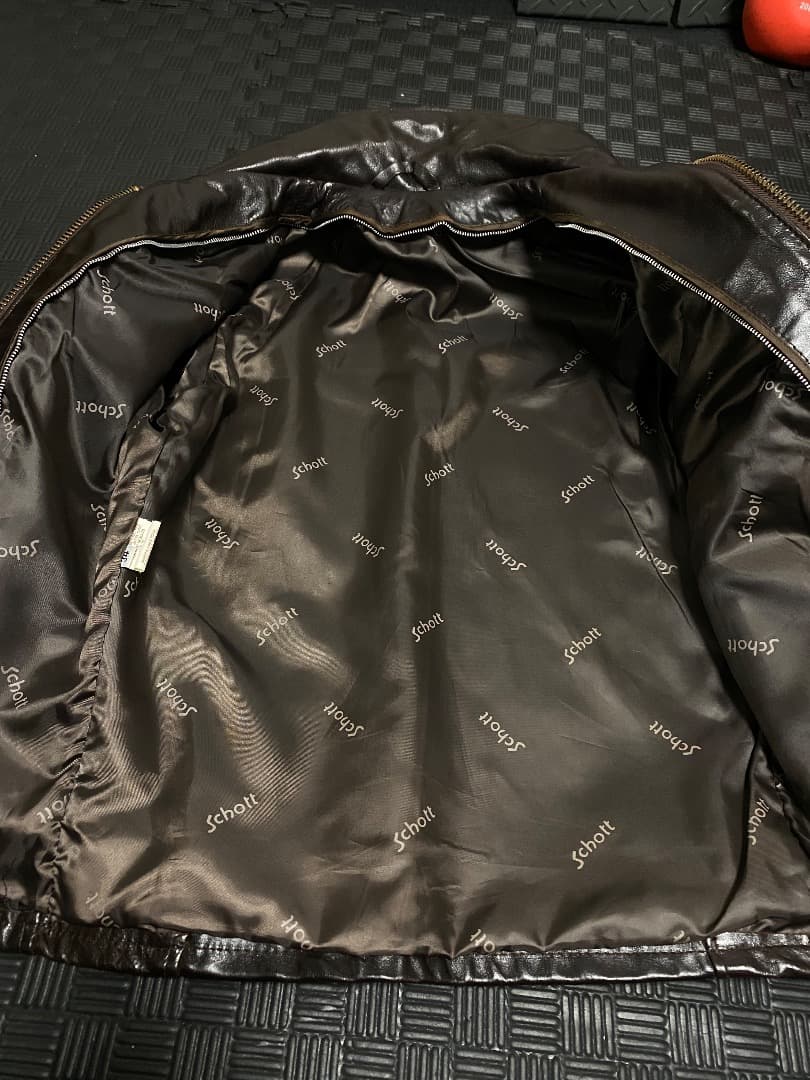 IcemanHショットトラッカージャケット 642VS 赤茶 本革 34