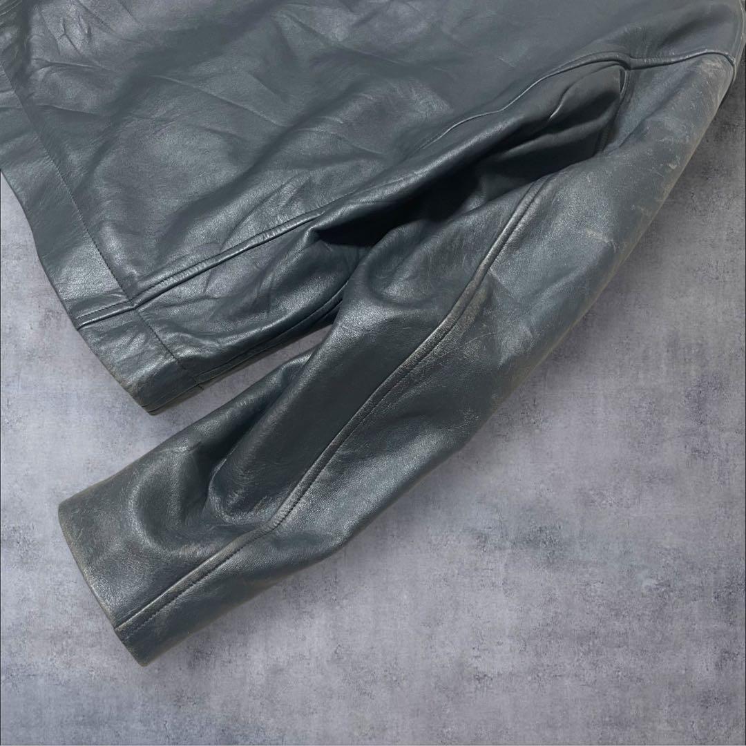 フランス空軍 pilot Leather Jacket ECLAIR zip