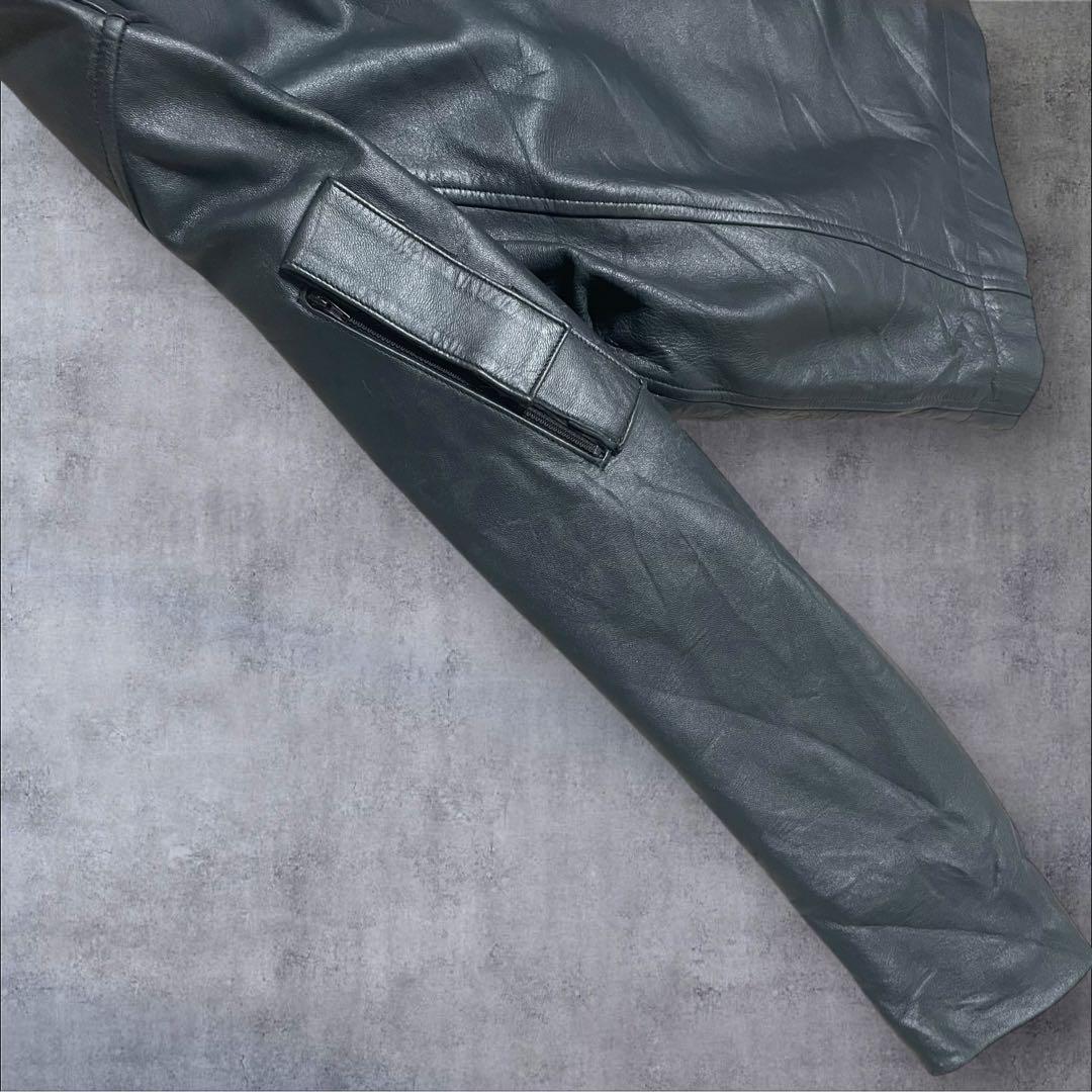 フランス空軍 pilot Leather Jacket ECLAIR zip