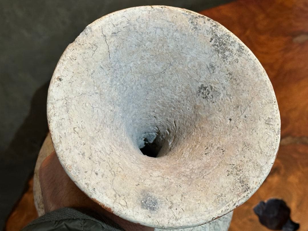 土器骨董　高杯　タイ王国バンチェン遺跡出土品？　最終価格