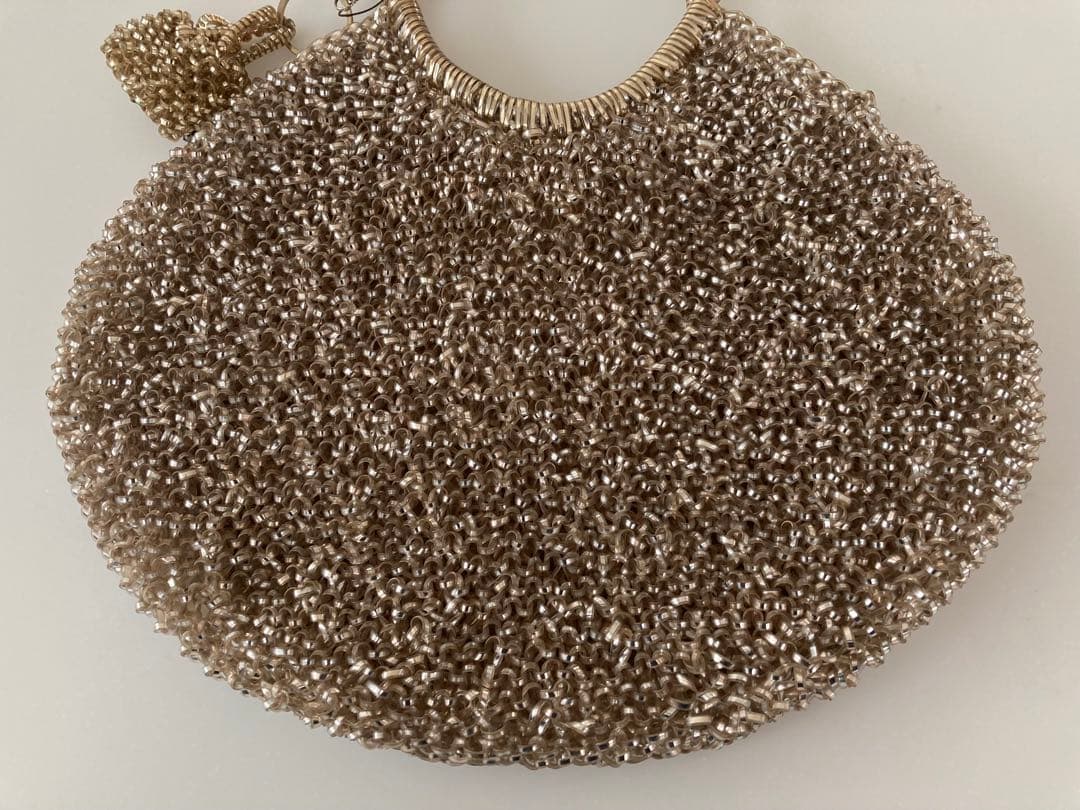 【美品】アンテプリマゴールド ビーズ ワイヤーバック★チャーム付き