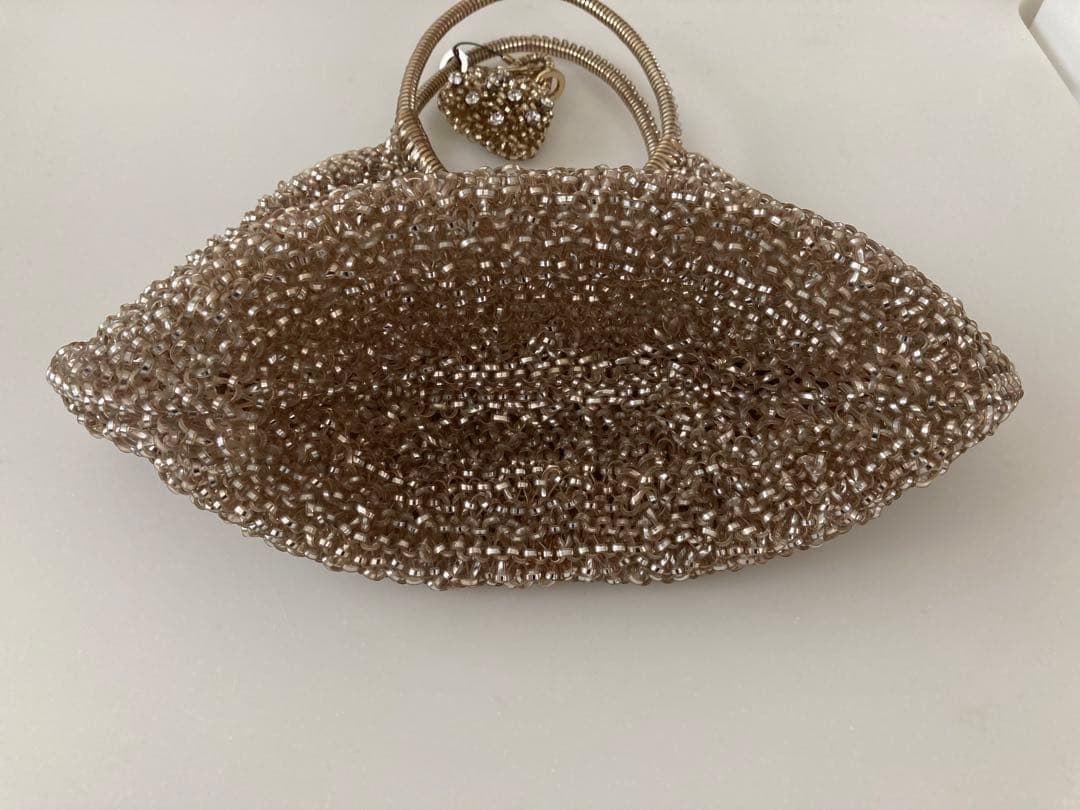 【美品】アンテプリマゴールド ビーズ ワイヤーバック★チャーム付き