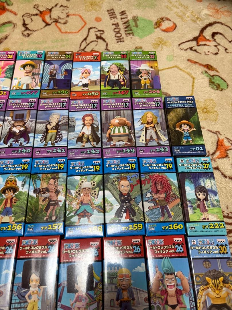 未開封 ワンピース ワーコレ 白ひげ,ビスタ,シャンクス,べックマン 他71体