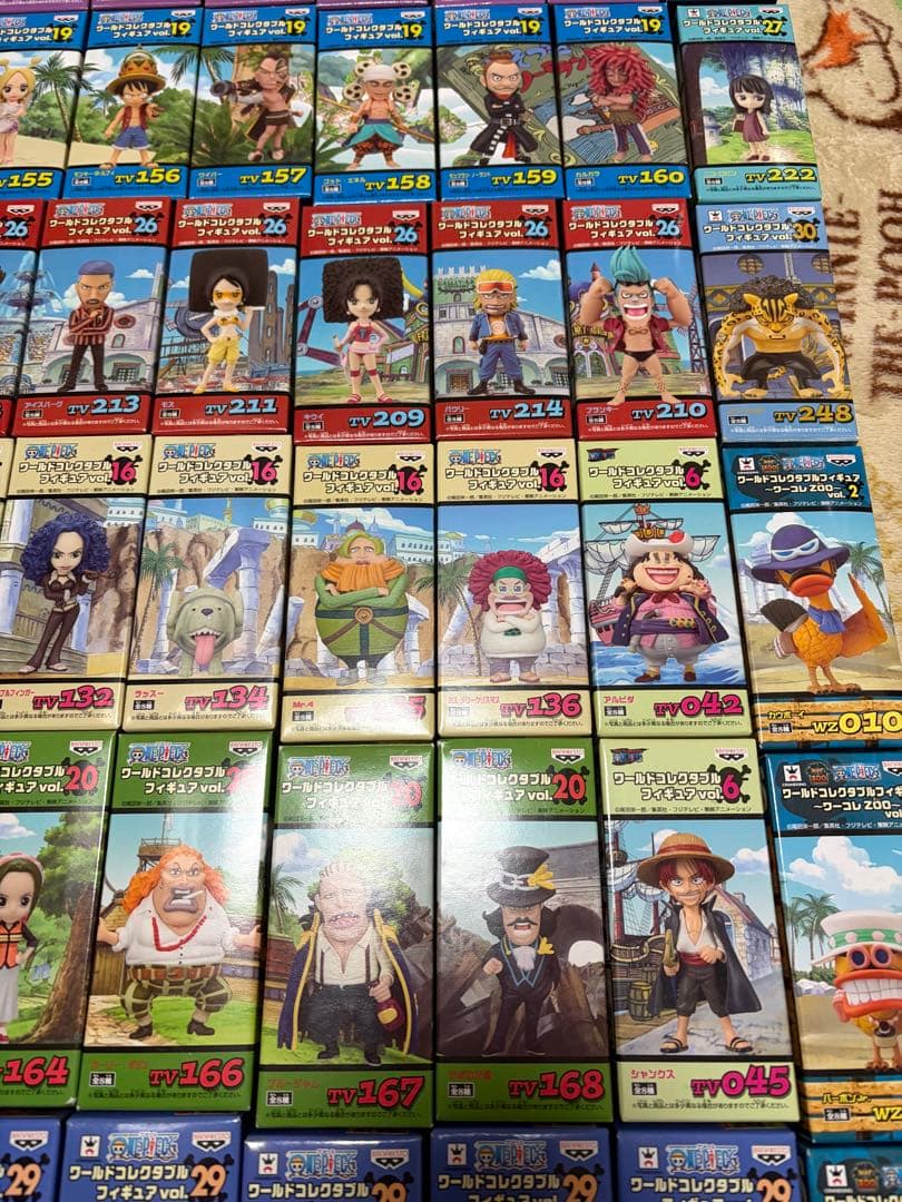 未開封 ワンピース ワーコレ 白ひげ,ビスタ,シャンクス,べックマン 他71体