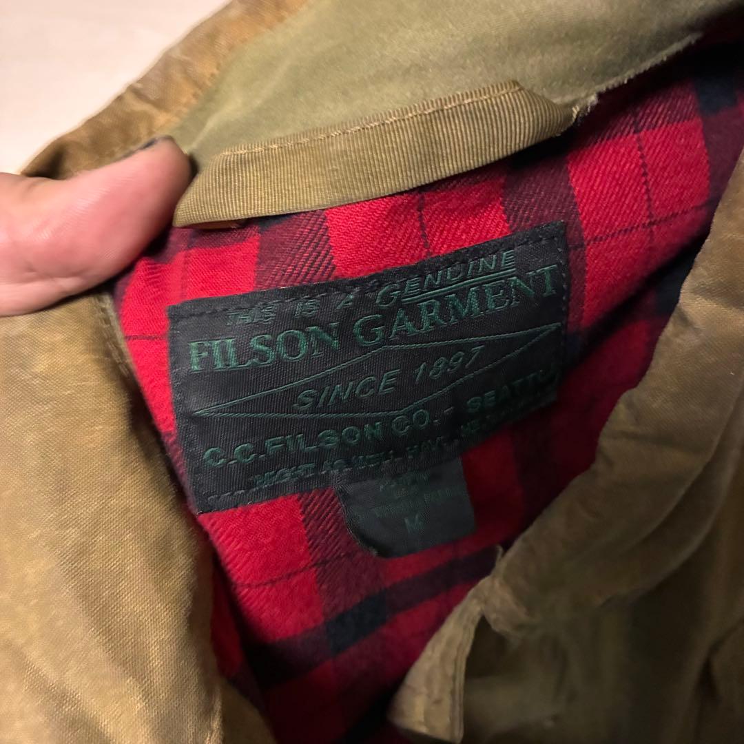 フィルソン カーキジャケット　オイルド